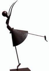 Marta SANTOS (XX-XXIe) - Ballerine III - Sculpture en métal signée