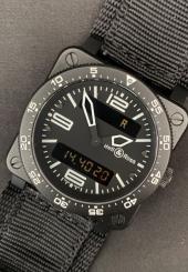 Montre-bracelet d'homme BELL & ROSS BR03 type aviation Mouvement quartz