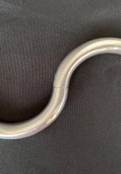 HERMES - Bracelet jonc aimanté, modèle Lima, en argent 925 millièmes