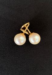 ALPA MECAN - Paire de boucles d'oreilles fermoir or jaune 18k 